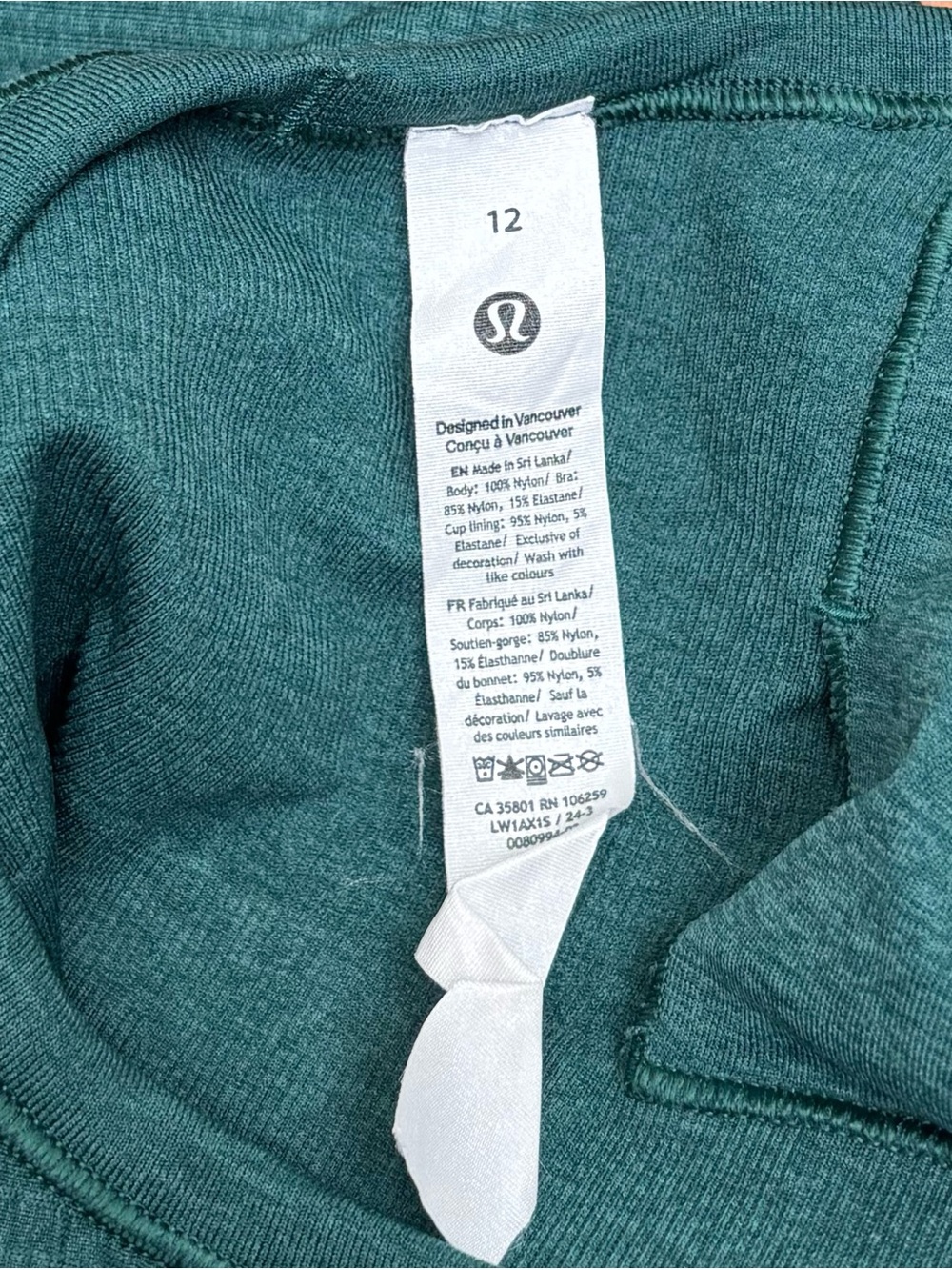Lululemon Ebb To Street Tank Top In Storm Teal Size 12 - Picture 5 of 6